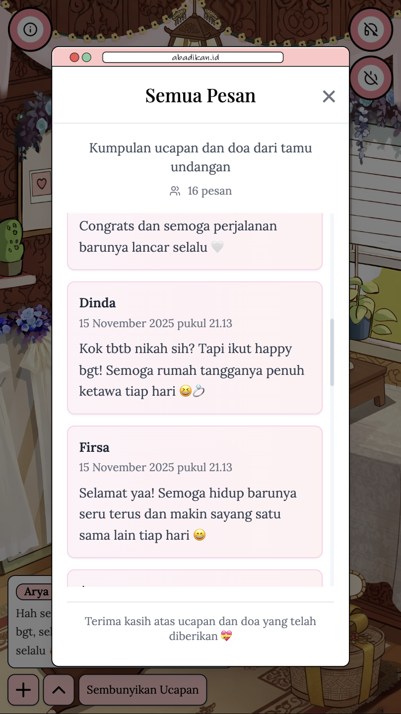 Ucapan & Doa